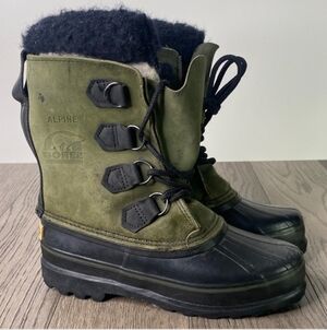 Sorel Alpine Green and Black Winter Boots
